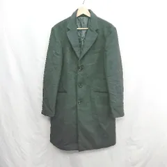 ◇ ⊇ GU ジーユー 長袖 チェスターコート サイズL ブラック メンズ E  【1410100027194】