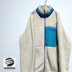 【USED】adidas スポーツスタイル ボアフリースジャケット【古着】