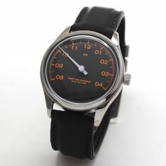 正美堂オリジナル腕時計/一本針/スイス製手巻き式オールドムーブメント/ラバーベルト/正美堂オリジナルウォッチ/old6498-rd1h