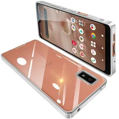 AQUOS Wish2 ケース AQUOS wish ケース SH-51C SHG06 クリア 透明 ガバー スマホケース 耐衝撃 TPU 薄型 シリコン スリム 擦り傷防止 黄変防止 メッキ加工 ストラップホール付き(シルバー) 0