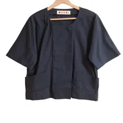 希少 MARNI 上質 シルク Aライン デザイン 半袖 ワンピース 黒 36 希少 マルニ 上質 シルク100% 総柄 Aライン デザイン 半袖