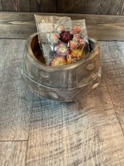 木製花飾り
