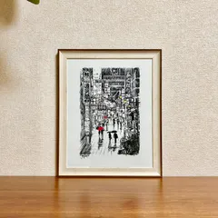 新品☆額縁付アートポスター☆Loui Jover（ルイ・ジョヴァー）☆アートデザイン☆オーストラリア画家☆SOMEWHERE IN JAPAN☆日本の風景☆384