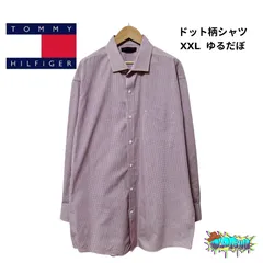 極美品 TOMMY HILFIGER チェック柄 長袖シャツ XL相当 レギュラーフィット ボタンダウン アメカジ トラッド 古着 ゆるだぼ オックスフォード メンズ ストリート トミーヒルフィガー 古着 B214
