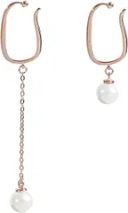 AXLUCE イヤーカフ イヤリング レディース フェイクピアス ピアス風 ノンホールピアス( ピンクゴールド)