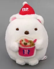 【中古】ぬいぐるみ [単品] しろくま てのりぬいぐるみ 「すみっコぐらし クリスマス アイスクリームケーキ」 同梱品