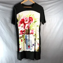 ALT MODER アルトモーダ ストライプ花柄 刺繍 チュニック 2XL バイカラーニット ストライプ柄スカート(ロング・マキシ丈