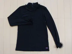 メゾピアノ ジュニア メゾピアノジュニア mezzo piano junior アウトレット 子供服 女の子 140cm 長袖 プルオーバー カットソー 黒 リブ 秋 冬 ★2 トップス 冬服 ガールズ 女児 キッズ ジュニア プチプラ 【中古】