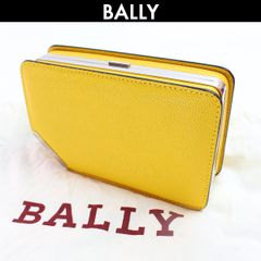 BALLY バリー クラッチバッグ レザー パーティーバッグ イエロー 結婚式 二次会 レディース  コンディションA