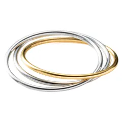 【ミックスゴールド × 17号】[Cream dot. クリームドット公式] リング 指輪 レディースステンレス製 金属アレルギー つけっぱなし サージカルステンレス トリプル 3連 3重 スキンジュエリー 大人 ミックスゴールド 3MIX 