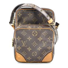 LOUIS VUITTON アマゾン モノグラム モノグラム レザー×PVC ブラウン ショルダーバッグ ゴールド M45236