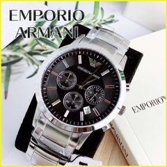 新品未使用】エンポリオアルマーニ メンズ腕時計 シルバー AR2434