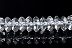 AAA 水晶ボタンカット 2.5ｘ5.5mm １連（約38cm） パワーストーン 天然石 _R1648