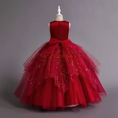 ロングドレス 豪華 上品 子供 ドレス こども 子供ドレス 発表会 ドレス 結婚式 ブラック 輝き 中学生 高校生 子ども キッズ ドレス 発表会 子供ワンピース ジュニア 女の子 撮影 七五三 ワンピース スパンコール aimeiss04