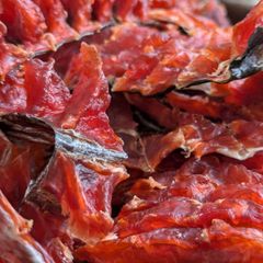 手づくり根室産の無着色鮭とば！！ 210g(70g×3)1800円