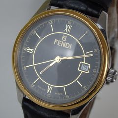 美品 FENDI フェンディ 腕時計 クオーツ 210G ブラウンゴールド稼働品