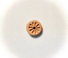 ★お香たて　お香台　陶器　紋章　菊　※送料無料