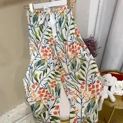 パンツ ボトムス 部屋着 レディース 寝巻き ロングパンツ ロング ストレート ウエストリボン かわいい 大人可愛い おしゃれ ラフ ガーリー 抜け感 ラブリー キュート 花柄 フラワー リーフ ボタニカル プリント くま柄 キャラクター ハート柄 総柄 春 