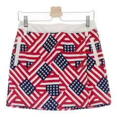 サイズ：M CALLAWAY キャロウェイ  スカート ベア 星条旗 総柄 レッド系 [240101307900]# ゴルフウェア レディース ストスト