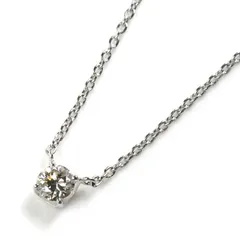 Vendome Aoyama ヴァンドーム青山 Pt950/850 キャトル ダイヤ ネックレス ダイヤモンド0.13ct 2.0g 40cm レディース 中古 美品