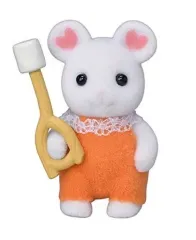 【中古】おもちゃ 6.マシュマロネズミの赤ちゃん 「シルバニアファミリー 赤ちゃんコレクション 赤ちゃん探検シリーズ」