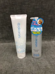 N YG25090315 akaran クッションジェルクレンジング 150g & ナチュラルクッションピーリング 200g 2点セットのサムネイル