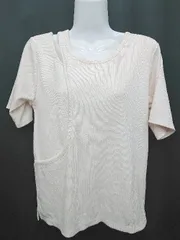 ◇ SENSE OF PLACE by URBAN RESEARCH 変形 リブニット 長袖 カットソー サイズF ライトベージュ レディース P  【1406240014965】