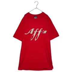 AFFA(エーエフエフエー) Initial lame logo print T-shirt 初期 ラメロゴ プリント Tシャツ L レッドのサムネイル
