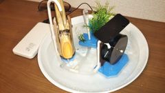 ミニししおどし大皿セットUSB電源式