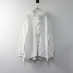 定価5.3万 今季 2025SS トゥジュー TOUJOURS Ruffle Shirt