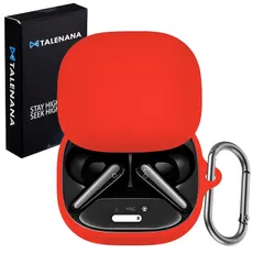 新品 TALENANA for anker soundcore liberty 4 proケース シリコーン 保護カバー 耐衝撃 防水 防塵 キズ防止 装着充電可能 全面保護ケース イヤホン カラビナ付き anker soundcore liberty 4 p