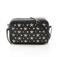 ジミーチュウ JIMMY CHOO ショルダーバッグ P4H3VQ ブラック レザー スタッズ ショルダーバッグ レディース Used Aのサムネイル