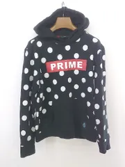 ◇ GUILD PRIME ドット ボックスロゴ 長袖 プルオーバー パーカー サイズ1 ブラック ホワイト レッド系 レディース E  【1303280013012】のサムネイル