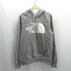 ◇ ⊇ THE NORTH FACE ザ ノース フェイス 裏起毛 長袖 パーカー サイズM グレージュ系 メンズ E  【1504240032399】