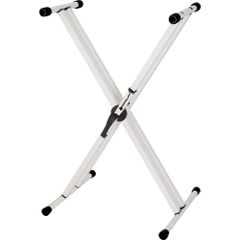 【新品】KYBS-D/WH　キーボードスタンド　X型スタンド　無段階調整
