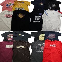 古着卸 まとめ売り 有名企業 半袖Tシャツ 16枚セット (メンズ L ) ハードロックカフェ コカ・コーラ バッキーズ 中古 古着 NA6990