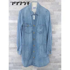 ◇ ◎ URBAN RESEARCH ROSSO × Lee リー デニム シャツ 長袖 ミニ ワンピース サイズM インディゴ レディース 【中古】 【1104060006152】