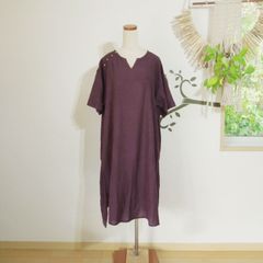 バラカ ボタンワンピース●パープル