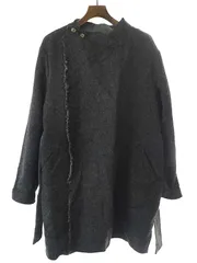 イノウエブラザーズリバーシブルアルパカコートロングガウンベルト茶色