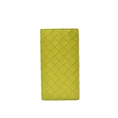 BOTTEGA VENETA ボッテガヴェネタ / 長財布 コンチネンタルウォレット イントレチャート カーフレザー ライムイエロー 415908
