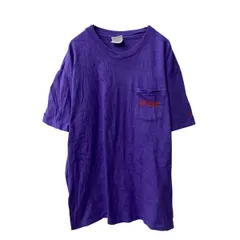 Hanes BEEFY-T 半袖 ポケットTシャツ XL パープル ヘインズ USA製 90's プリント 古着卸 アメリカ仕入 a706-5986