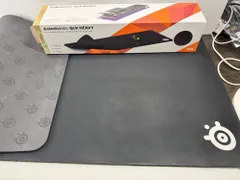 【HY】【美品】SteelSeries スティールシリーズ QcK XXL ゲーミングマウスパッド 900×400mm 滑り止め付き 大型マウスパッド ゲーム・デスク作業用[送料無料(一部地域を除く)]HY003