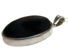 アジアン雑貨　天然石シルバーネックレス 　オニキスネックレス4