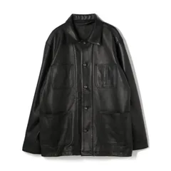 SCHOTT ショット 3111050 LAMB LEATHER COVERALL JACKET ラムレザー カバーオール 09BLACK　XLサイズ
