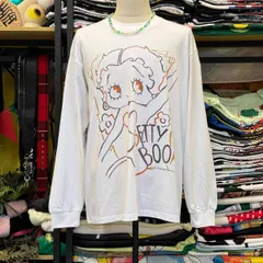 新品未使用 h 重厚感おすすめ｜アメリカンハイストリート ヴィンテージ風 ベティブープ スウィート＆クール 長袖Tシャツ 男女兼用 春秋向け