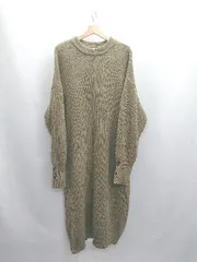 ◇ ⊇ FREAK'S STORE フリークスストア 長袖 ロング ワンピース サイズF ブラウン系 レディース E  【1503060027219】