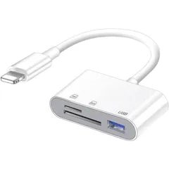 【送料無料】★新品未使用★　iPhone SDカードリーダー3 in1 　f0408HP1