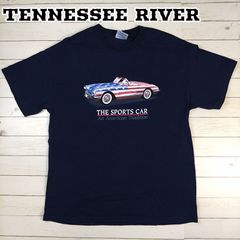 TENNESSEE RIVER 輸入古着Tシャツ THE SPORTS CAR An American Tradition ネイビー