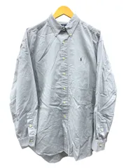 RALPH LAUREN (ラルフローレン) 長袖シャツ BD ボタンダウン BLAIRE ポニー刺繡 グレー メンズ/025