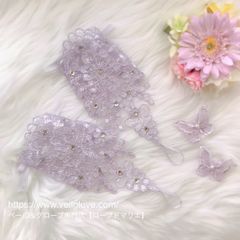 可愛いアウトレット♡カラーフィンガーレスグローブ【lilas】ライラック